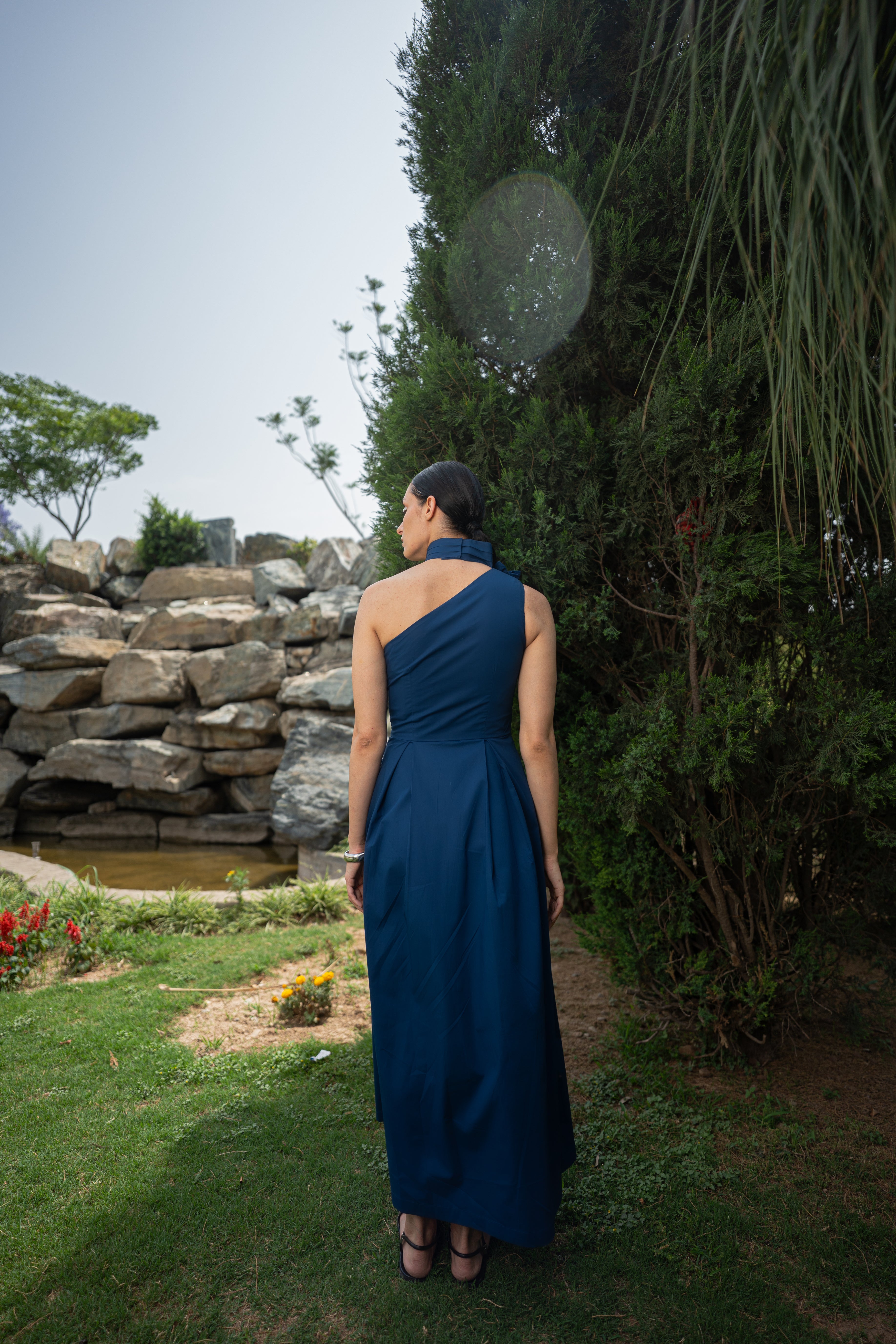 Applique Floral midi dress