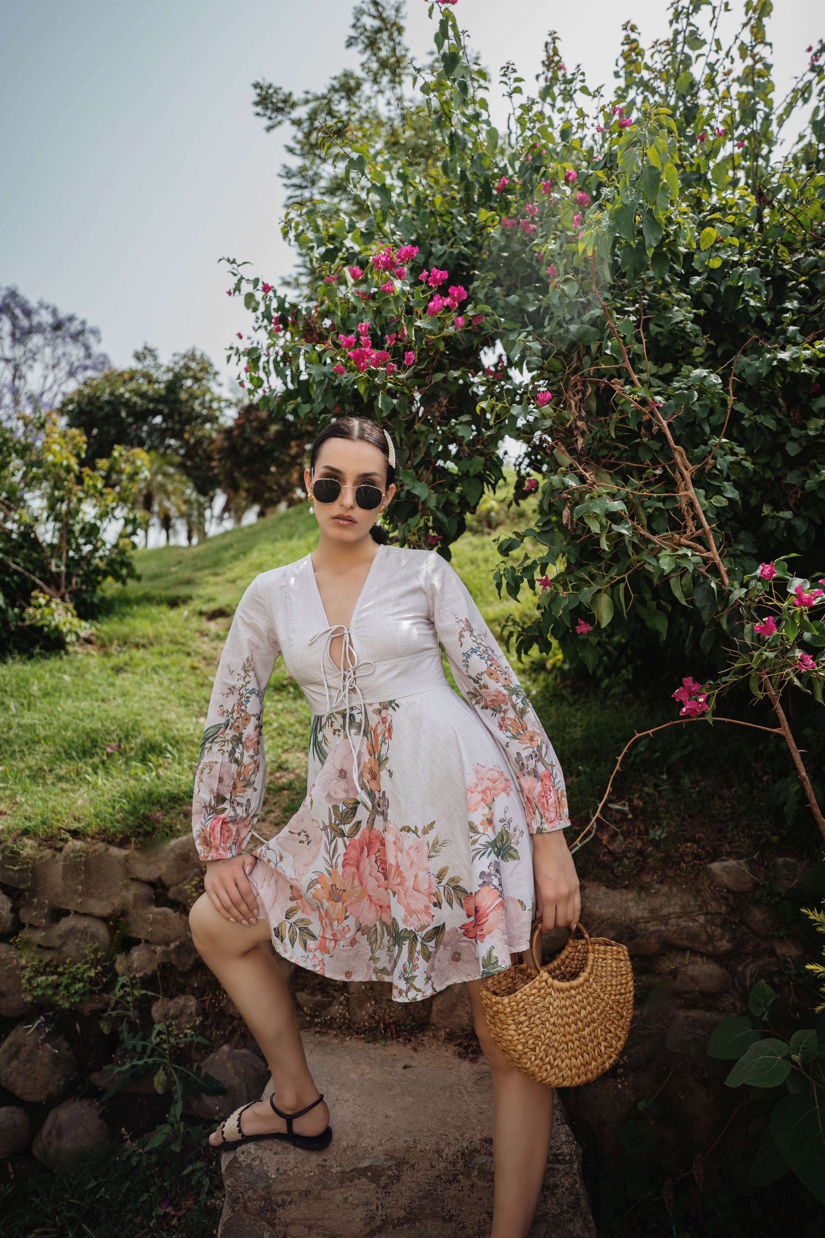 Linen Mini Dress
